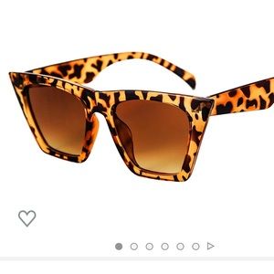 Cat eye sunglasses leopard tortoise shell